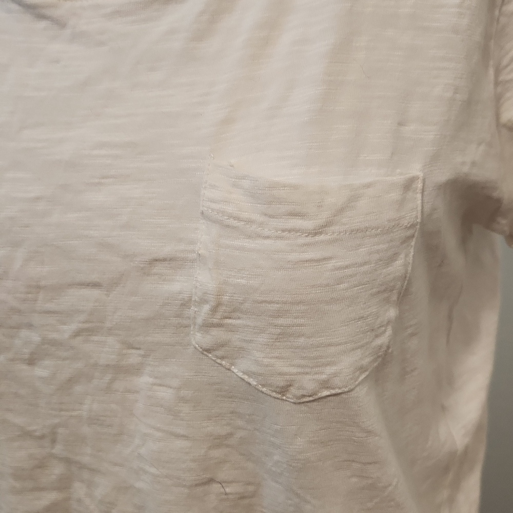 [American Rag] White Single Pocket Short Sleeve - Size L - Picture 5 of 9